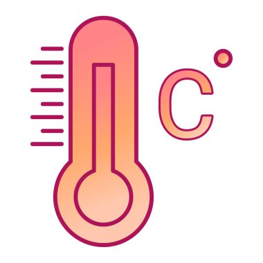 termometre simgesi vektör illüstrasyonu