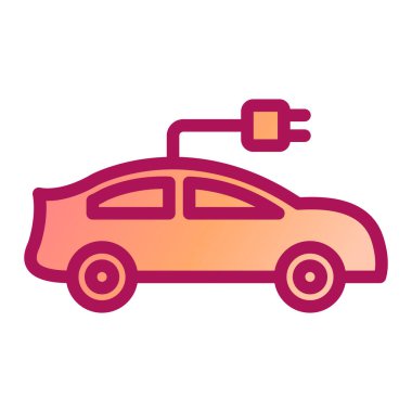 Araba aküsü ikon vektörü. Taslak elektrikli scooter tabelası. izole edilmiş sınır sembolü çizimi