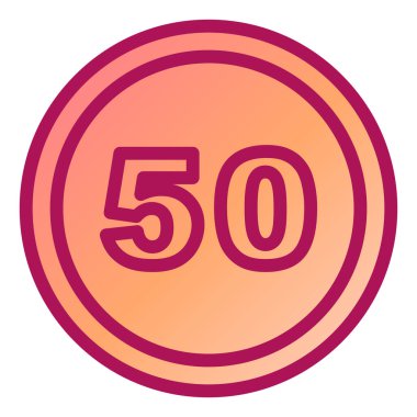 Moda biçimi izole edilmiş arkaplanda 2 numaralı simge