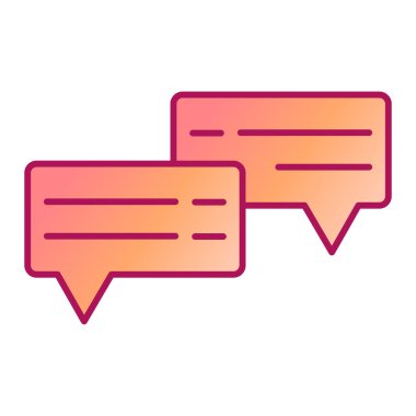 Sohbet mesajı ikonu vektör illüstrasyon grafik tasarımı
