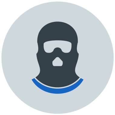 Yüz maskesi. Web simgesi