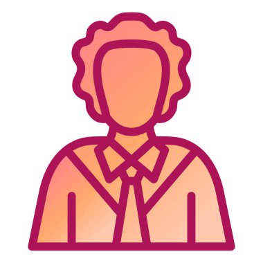 Adamım. Web simgesi basit illüstrasyon