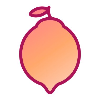 taze meyve ikonu vektör çizimi tasarımı