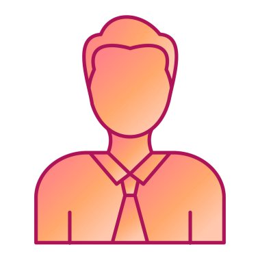 avatar modern simge vektör çizimi