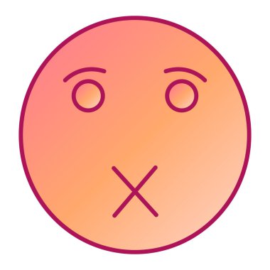 üzgün yüz simgesi ikon vektör illüstrasyon tasarımı