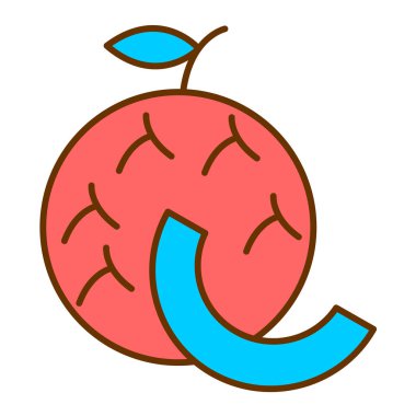 meyve Web simgesi vektör illüstrasyonu 