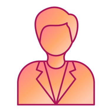 avatar. Web simgesi basit illüstrasyon