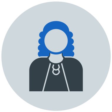 Kadın avatar. Web simgesi