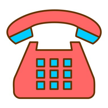 telefon simgesi vektör illüstrasyonu