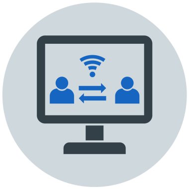 şebeke. Web simgesi basit illüstrasyon