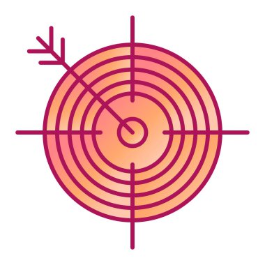 hedef simge vektör illüstrasyonu