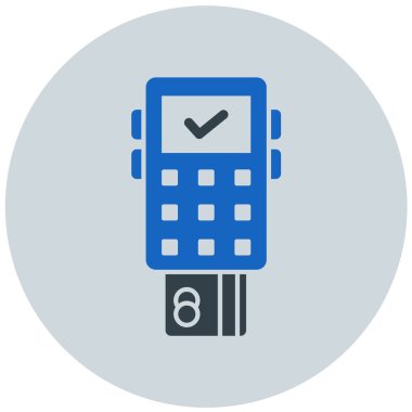 ATM 'de. Web simgesi basit illüstrasyon