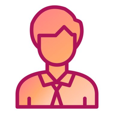 avatar. Web simgesi basit illüstrasyon