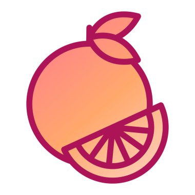 Limon web simge vektör çizim 