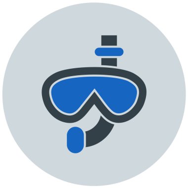 Dalış. Web simgesi basit illüstrasyon