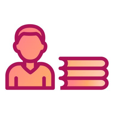 İnsan. Web simgesi basit illüstrasyon