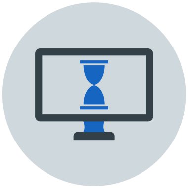 Bilgisayar. Web simgesi basit illüstrasyon