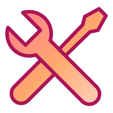 İngiliz anahtarı ve tornavida. Basit tasarım