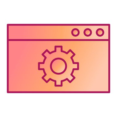 Geliştirme için web simgesi, vektör illüstrasyonu