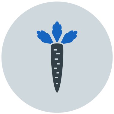 Havuç. Web simgesi basit illüstrasyon