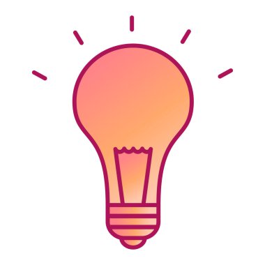 ampul simgesi vektör illüstrasyonu