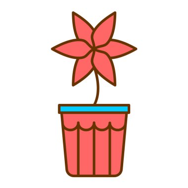 vektör çizim tasarım ile sevimli çiçek yaprakları