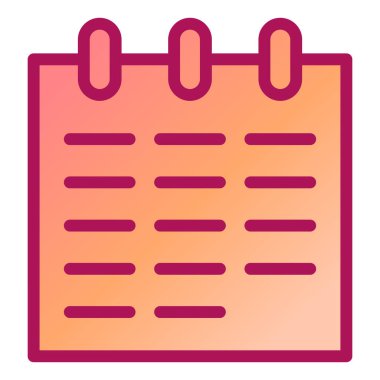 Takvim. Web simgesi basit illüstrasyon