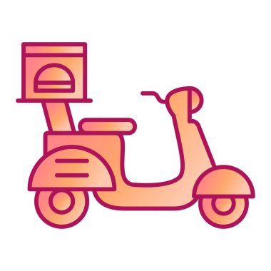 scooter simgesi vektör illüstrasyonu