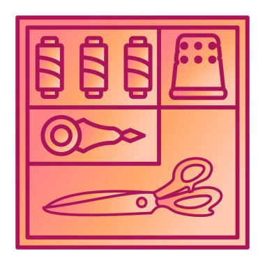 Modern simge vektör illüstrasyonu dikiliyor 