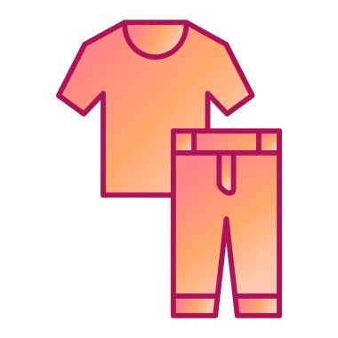 giysi simgesi vektör illüstrasyonu