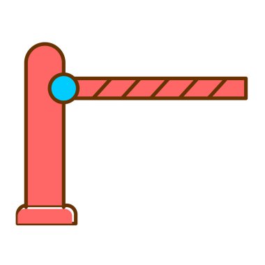 bariyer simgesi vektör illüstrasyonu