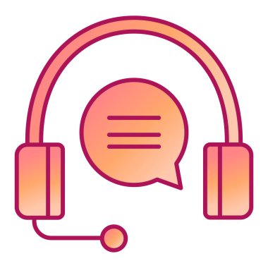 Konuş. Web simgesi basit illüstrasyon