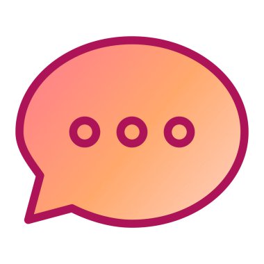 Sohbet kabarcığı vektör illüstrasyonu