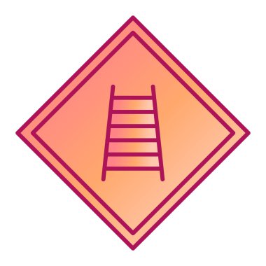 merdiven modern simge vektör illüstrasyonu