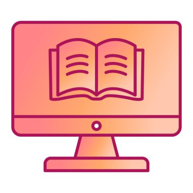 kitap simgesi vektör illüstrasyonu