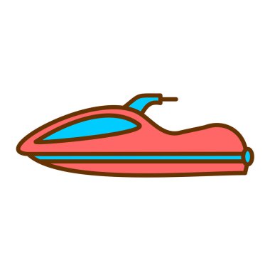 tekne ikonu vektör çizimi tasarımı