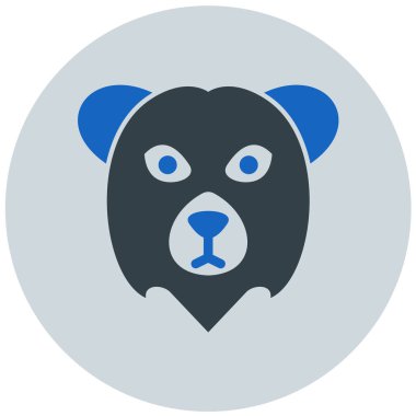 Düz vektör simge ayı