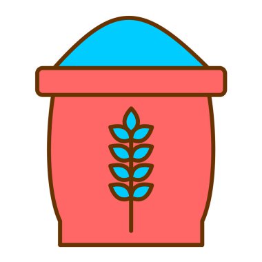 Buğday. Web simgesi basit illüstrasyon