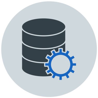 veritabanı. Web simgesi basit illüstrasyon