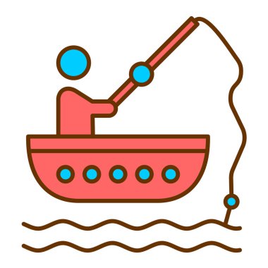 tekne ikonu vektör illüstrasyonu