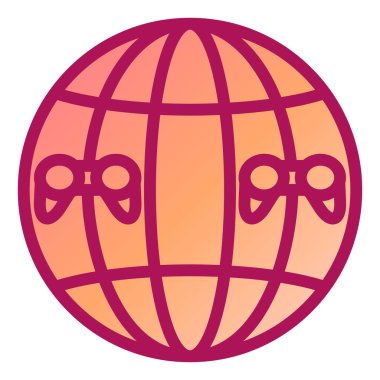 Toprak küresi ikonu. Web için gezegen küre vektör simgelerinin özet çizimi