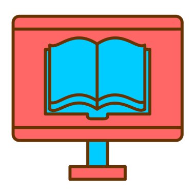 kitap simgesi vektör illüstrasyonu