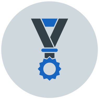 Madalya. Web simgesi basit illüstrasyon