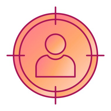 hedef simge vektör illüstrasyonu