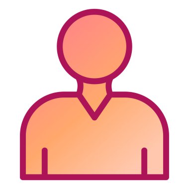 avatar. Web simgesi basit illüstrasyon