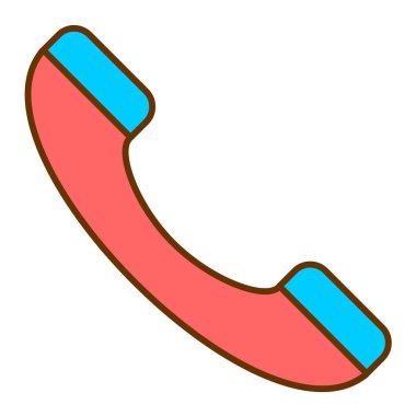 telefon vektör renk simgesi