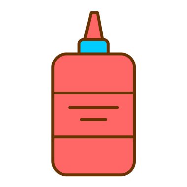 Yapıştırıcı. Web simgesi basit illüstrasyon