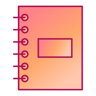 Bir dizüstü bilgisayar simgesinin vektör illüstrasyonu