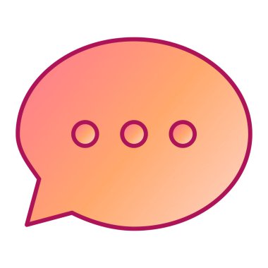 Sohbet kabarcığı vektör illüstrasyonu