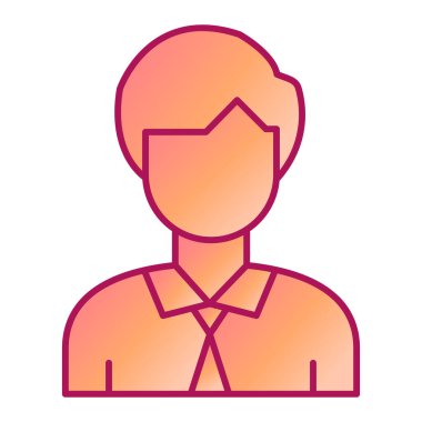 avatar. Web simgesi basit illüstrasyon